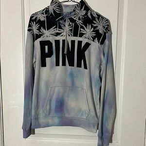 Pink Tie-Dye Pullover Hoodie